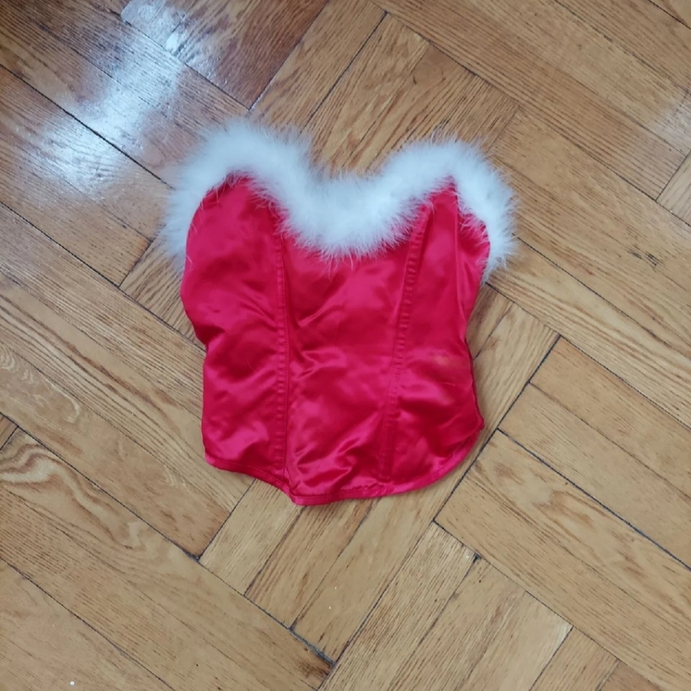 Vintage Frederick's of Hollywood Santa Bustier M